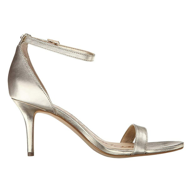Gold 2440 Details about   Sam Edelman Patti Ankle Strap Heel Sandals Women’s Size 8.5 M